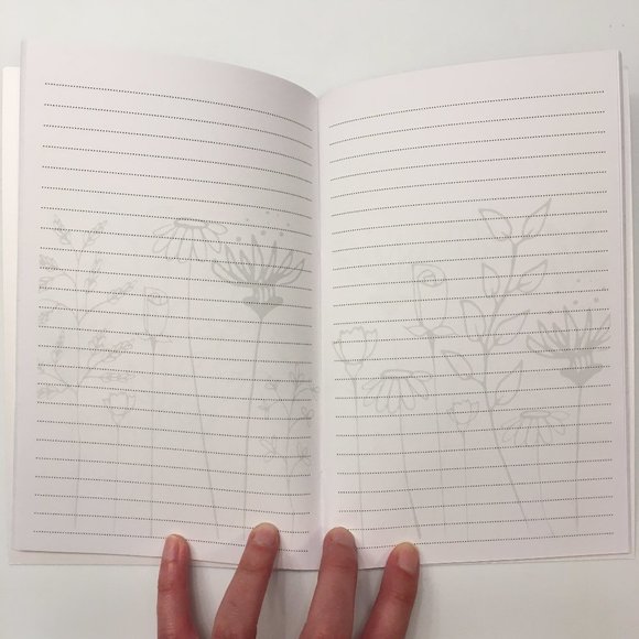 *3/$15* Pretty Gold Flowers Notebook - Picture 3 of 3